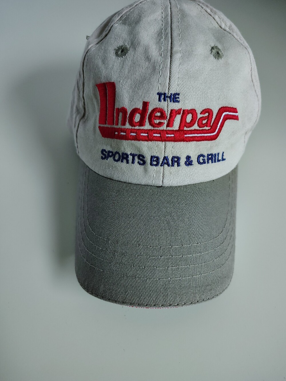 Vintage The Underpass Sports Bar & Grill Two-Tone Embroidered Strapback Hat
